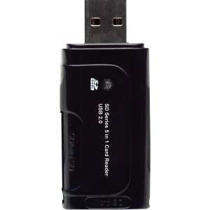  New   Gear Head CR6800 5 in 1 USB 2.0 Flash Card Reader 