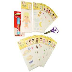    Adorable Kinders 20 Piece Vianca Paper Doll Set Toys & Games