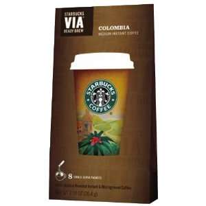 Starbucks Via Ready Brew Coffee, Colombia, 8 Count  
