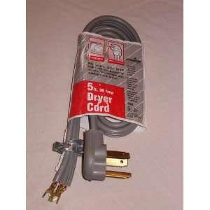  Electricord 5 ft. 30 amp Dryer Cord: Appliances