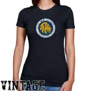  Texas A & M Commerce Lions Ladies Navy Blue Distressed 