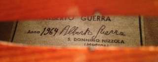   labeled A.Guerra 1964 geige violine violon viola violino fiddle  