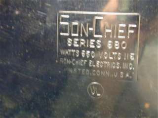 Vintage toaster Son Chief series 680 made in USA works great  