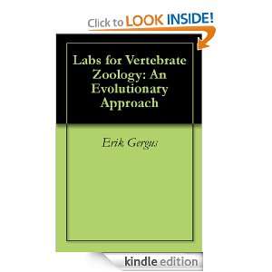 Labs for Vertebrate Zoology An Evolutionary Approach [Kindle Edition 