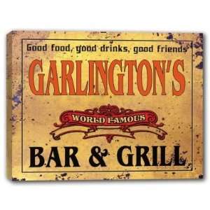  GARLINGTONS Family Name World Famous Bar & Grill 
