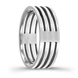  316L Stainless Steel ring with matte finish   Size 12 