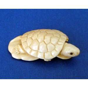  Mammoth Ivory Japanese Ojime Bead Netsuke Turtle 