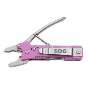  SOG Knives Micro ToolClip (Pink) Multi Tool TC04: Sports 