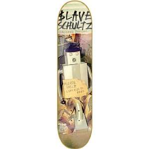  Slave Schultz Robot Skateboard Deck   8.37: Sports 