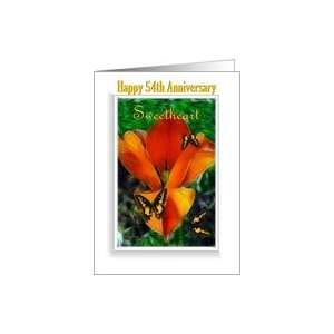 Anniversary/Sweetheart /Spouse ~ Age Specific 54th ~ Orange 