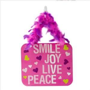 LOVE, Smile Joy Live Peace Square Flair Wall Sign