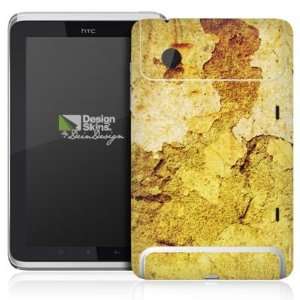  HTC Flyer Rueckseite   Verwitterte Wand gelb Design Folie Electronics