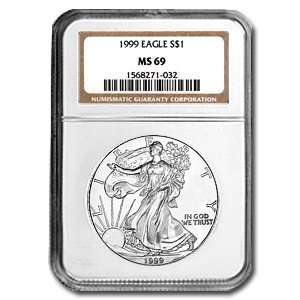  1999 Silver American Eagle (NGC MS 69) 