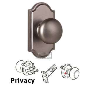  Elegance privacy knob   premiere plate with impresa knob 