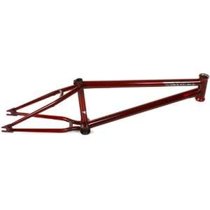  S&M Randy Brown Pro BMX Bike Frame   21.0   Clear Red 
