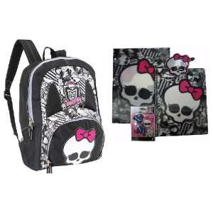 Monster High Ghoul Spirit Backpack with Monster High Folder & Notebook 