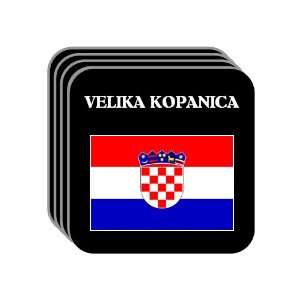 Croatia (Hrvatska)   VELIKA KOPANICA Set of 4 Mini Mousepad Coasters
