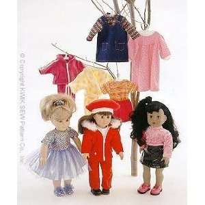  Kwik Sew Doll Clothing for 18 Dolls Pattern By The Each 