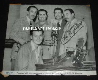 Vintage WBT Radio PROMO Pics Lot Bill Monroe   Rangers Quartet OPRY 