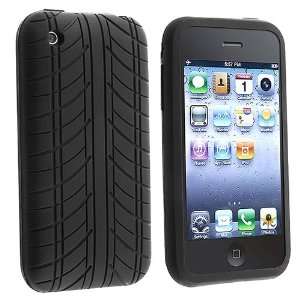  APP iPhone® 3G/3GS Skin Case , Black Tire Tread Cell 