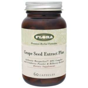  Flora   Grape Seed Extract, 350 mg, 60 capsules Health 