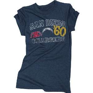  5th & Ocean San Diego Chargers Womens Vintage Tri Blend T 