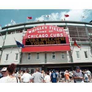  Riddell Chicago Cubs Customized Scoreboard Picture Sports 