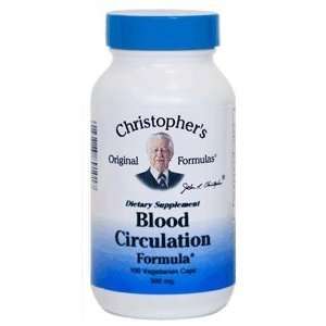  Blood Circulation Herbs, 100 Capsules   Dr. Christophers 