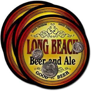 Long Beach , IN Beer & Ale Coasters   4pk