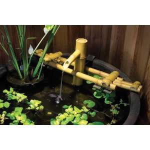  Aquascape, Adjustable Pouring Bamboo w/pump: Patio, Lawn 