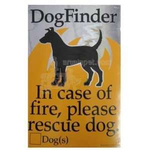   In Case of Fire Please Rescue Dog Decal  Pet Supplies