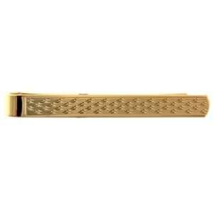  Foxhead Pattern Gold Tie Bar Jewelry