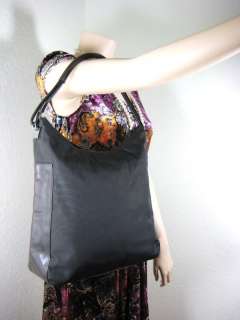 GUCCI Large Black & Brown Leather Hobo Shoulder Bag  