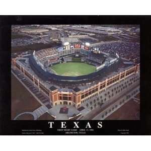 Small Arlington Park Texas Rangers #2 Aerial Unframed Print  