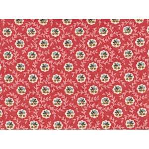  Red Oakland Single Scallop Valance