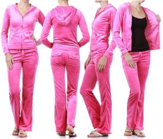 Pick Your Size for A Comfort Pink Velour Tracksuit Sweatsuit Lounge 