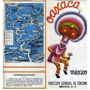 Oaxaca Monte Alban & Mitla Mexico Brochure 1950s 