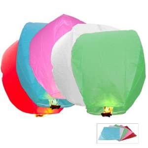 Sky Lanterns   20 Pack, Color: Red Green Blue Pink White 