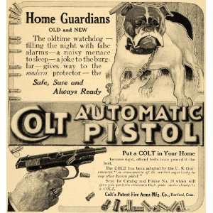  1911 Ad Colts Patent Fire Arms Pistol Gun Mfg Bulldog 