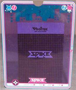 Vintage Vectrex Spike Game  Rare Video System Cartridge with Overlay 