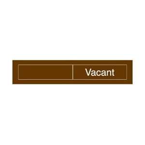 EN302BN   Engraved, Occupied/Vacant, 2 X 10, Brown, 2 Ply Plastic 