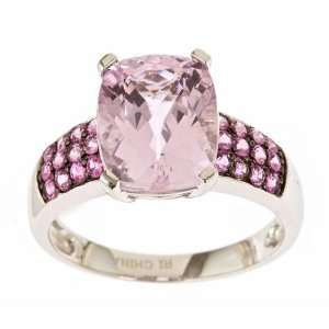    Dyach  10k White Gold Kunzite and Pink Sapphire Ring Jewelry