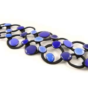 Bracelet french touch Arlequin blue. Jewelry