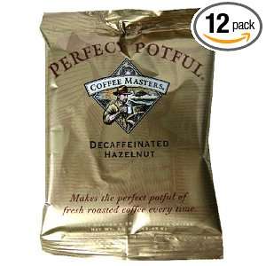 Coffee Masters Perfect Potful Hazlenut Decaffeinated, 12 Packet Box 
