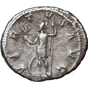 GORDIAN III 240AD Silver Ancient Authentic Roman Coin VIRTUS Bravery w 