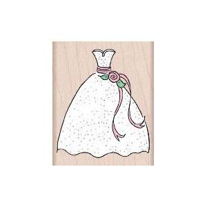   Fancy Dress Wood Mounted Rubber Stamp (E4647) Arts, Crafts & Sewing