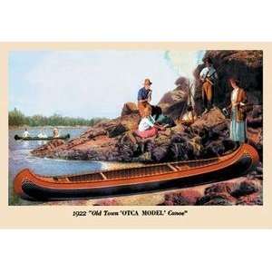  Vintage Art OTCA MODEL Canoe   07524 4