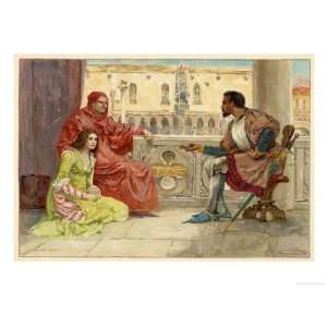  Othello, Act I Scene III: The Wooing of Desdemona Giclee 