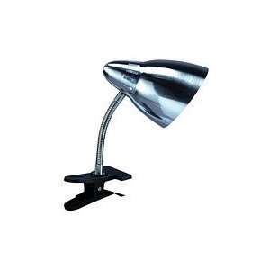   121SC Breeze 1 Light Satin Chrome Clip On Desk Lamp