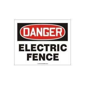  DANGER ELECTRIC FENCE Sign   10 x 14 Aluma Lite